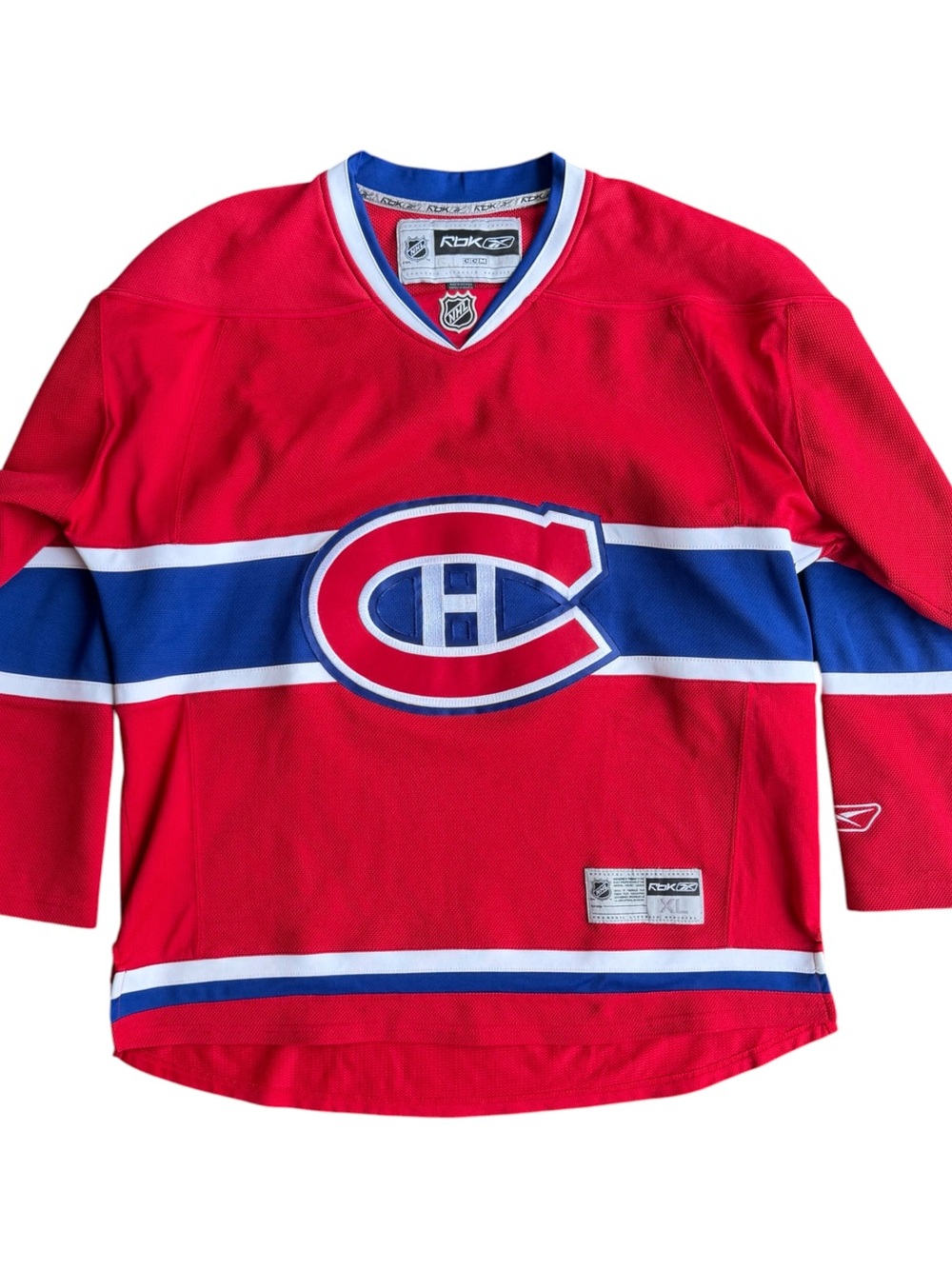 VTG Montreal Canadiens Reebok CCM NHL Home Hockey Jersey Size: XL